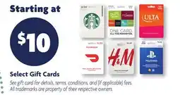 Family Dollar Select Gift Cards offer