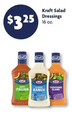 Family Dollar Kraft Salad Dressings offer