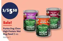 Family Dollar Purina Dog Chow High Protein Wet Dog Food offer