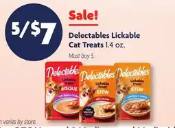 Family Dollar Delectables Lickable Cat Treats offer