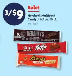 Family Dollar Hershey's Multipack Candy offer