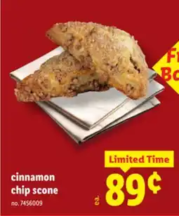 Lidl Cinnamon chip scone offer