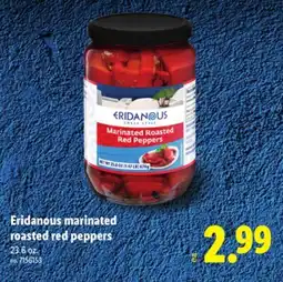Lidl Eridanous marinated roasted red peppers offer