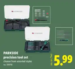 Lidl PARKSIDE precision tool set offer