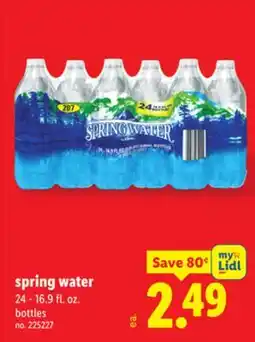 Lidl spring water offer