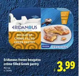 Lidl Eridanous frozen bougatsa crème filled Greek pastry offer