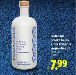 Lidl Eridanous Greek Chania Kritis PGI extra virgin olive oil offer
