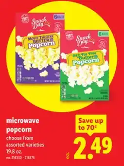 Lidl Microwave popcorn offer