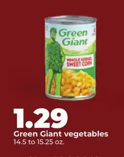 Hy-Vee Green Giant vegetables offer