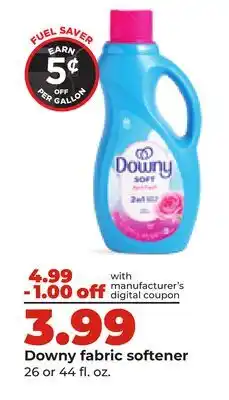 Hy-Vee Downy fabric softener offer
