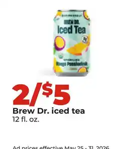 Hy-Vee Brew Dr. iced tea offer