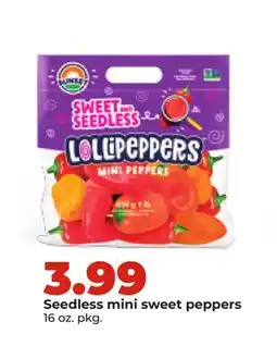 Hy-Vee Seedless mini sweet peppers offer