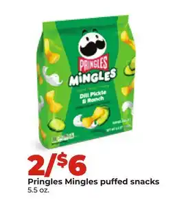 Hy-Vee Pringles Mingles puffed snacks offer