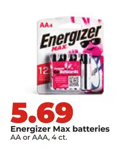 Hy-Vee Energizer Max batteries offer