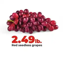 Hy-Vee Red seedless grapes offer