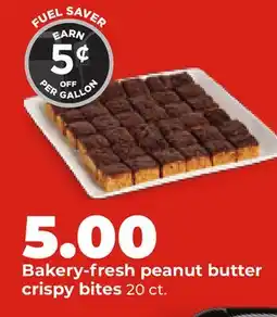 Hy-Vee Bakery-fresh peanut butter crispy bites offer