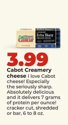 Hy-Vee Cabot Creamery cheese offer