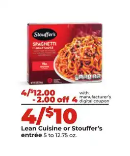 Hy-Vee Lean Cuisine or Stouffer's entree offer