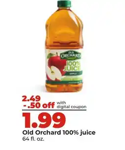 Hy-Vee Old Orchard 100% juice offer