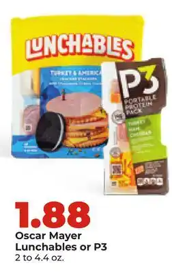 Hy-Vee Oscar Mayer Lunchables or P3 offer