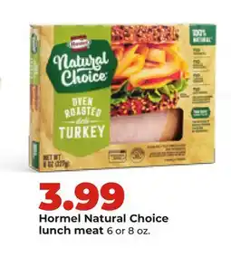 Hy-Vee Hormel Natural Choice lunch meat offer