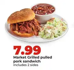 Hy-Vee Market Grilled pulled pork sandwich offer