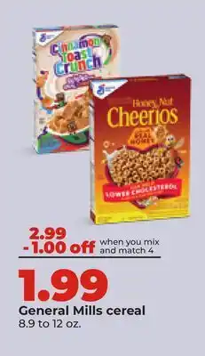 Hy-Vee General Mills cereal offer