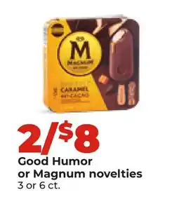 Hy-Vee Good Humor or Magnum novelties offer