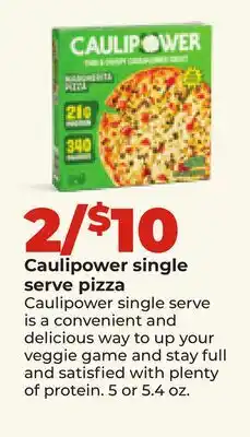 Hy-Vee Caulipower single serve pizza offer