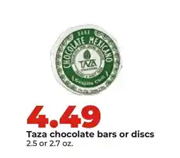 Hy-Vee Taza chocolate bars or discs offer