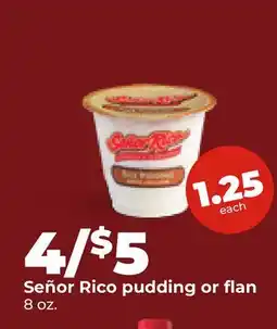 Hy-Vee Señor Rico pudding or flan offer