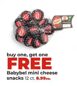 Hy-Vee Babybel mini cheese snacks offer