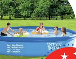 Meijer Intex Metal Frame and Easy Set Pools offer