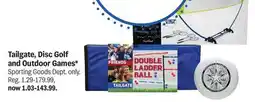 Meijer Tailgate, Disc Golf and Outdoor Games offer