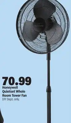 Meijer Honeywell Quietset Whole Room Tower Fan offer