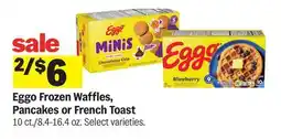 Meijer Eggó Frozen Waffles, Pancakes or French Toast offer
