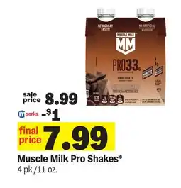 Meijer Muscle Milk Pro Shakes offer
