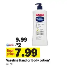 Meijer Vaseline Hand or Body Lotion offer