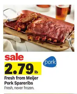 Meijer Fresh from Meijer Pork Spareribs offer
