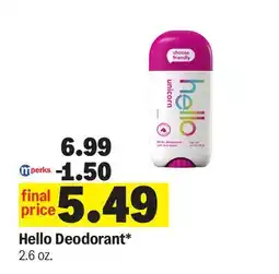 Meijer Hello Deodorant offer