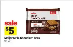 Meijer Meijer 6 Pk. Chocolate Bars offer