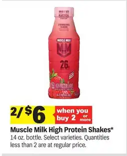 Meijer Muscle Milk High Protein Shakes offer