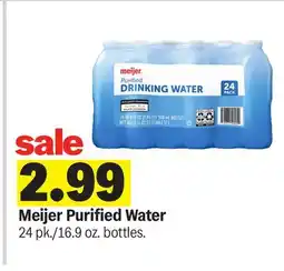 Meijer Meijer Purified Water offer