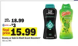 Meijer Downy or Gain In-Wash Scent Boosters offer