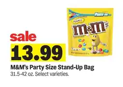 Meijer M&M's Party Size Stand-Up Bag offer