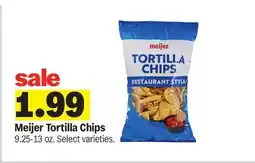 Meijer Meijer Tortilla Chips offer