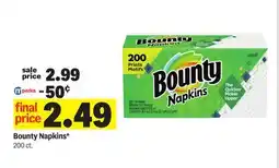 Meijer Bounty Napkins offer