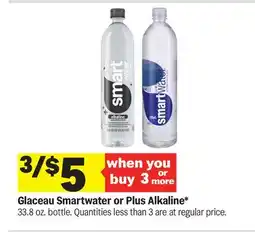 Meijer Glaceau Smartwater or Plus Alkaline offer