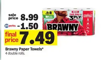 Meijer Brawny Paper Towels offer
