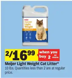 Meijer Meijer Light Weight Cat Litter offer